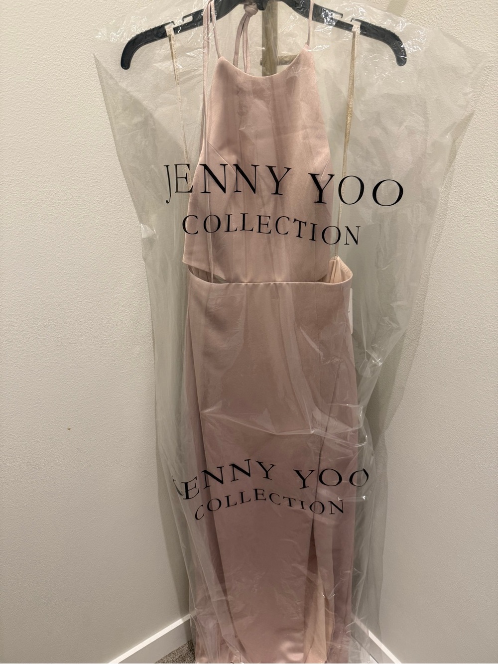 Jenny Yoo Blush Prosecco Maxi Dress